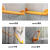 定制通用内部钢管 特厚黄色卫生间无障碍扶手栏杆老人防滑1.2米不锈钢打孔 第四代-黄色-长30cm（加厚）