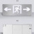 雷士照明  LED消防应急疏散指示牌 单面双向  白光 AC220V 不锈钢材质