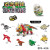 儿童积木玩具奇趣扭蛋恐龙时代幼儿园火车拼装玩具男孩侏罗纪定制 6个款式(汽车扭蛋)