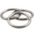 海斯迪克 HK-5120 304不锈钢实心圆环 装饰环 吊环 O型环 不锈钢圈焊接钢环 M8×100（2个）