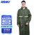 海斯迪克 HK-5087 长款加厚环卫执勤雨衣 双层牛津布雨衣可定制 军绿色XXXL