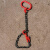 定制适用锰钢起重链条吊索具转脖钩欧姆环捆绑吊卸钢筋钢管专用吊 定制单腿吊具