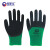 帮手仕工作手套BSS-K409 舒适针织 挂胶劳保手套 耐油耐撕裂耐磨 12副/包 绿色