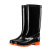 钢米 雨鞋男士水鞋雨靴防滑防水水靴 高筒单层 (单位：双)41 黑色