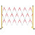 绝缘施工电力围栏安全玻璃钢圆管伸缩围栏不锈钢隔离带围挡可移动 1.2*6米管式(红白/黑黄)