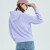 卡帕（Kappa）开身帽衫新款女运动卫衣休闲长袖针织开衫长袖上衣 香薰草紫-4201 S