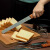 西点切吐司烘培工具加长手柄不锈钢面包刀木柄刀锯齿刀抹刀切片刀 2把+分层器一对