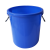 安赛瑞 大号塑料圆桶 大号圆形收纳桶 大容量水桶 食堂光盘环卫物业餐厨垃圾桶 160L 蓝色无盖 YZ 24387