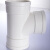 蓉贝特塑料三通接头水管PVC接口自来管道水管件配件-PVC-25/25/40mm 三通 50个装