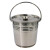 铁桶不锈钢水桶圆桶大容量储水桶手提幼儿园食堂铁皮桶油桶定制 30cm(12升)300板材