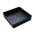 塑料方盘长方形方盘加厚元件盒物料盒零件盒具周转箱黑色胶盘 大方盘715*635*25mm