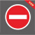 标志杆停车场警示牌出入口一车安全道闸指示牌反光标识一杆标牌牌 入口 40x40cm