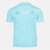 迪桑特（DESCENTE）防晒衣男女同款舒适合身短袖 抗紫外线收腰修身短袖针织衫运动T恤 蓝色AQUA BLUE 95