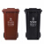 庄太太 【240L垃圾桶】上海干湿分类分离加厚塑料环卫垃圾桶上挂车垃圾桶市政塑料垃圾桶