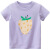 允橘适合0-7岁小女孩穿的童装夏季新款2024女童短袖t恤衫儿童服装 HT978紫色 90cm