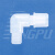PP塑料透明卡套接头:G1/8和G1/4外螺纹转接6*4和8*6软管:快插接头 PVDF透明材质:G1/8-6*4直通