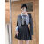 IXLINYOU学院风女装套装英伦风气质少女减龄背带裙2024春季新款短裙西装衬 衬衫 S