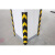百金顿 橡胶护角防撞反光 地下停车场角板警示条 车库轮廓警示直柱保护条加厚直角1200*100*10