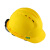 米囹安全帽工地国标加厚施工建筑工程透气ABS玻璃钢头帽定制logo印字 518红（玻璃钢）特价