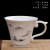 漂傲陶瓷茶杯有耳功夫茶具带把白瓷加厚带柄小茶杯手单杯子水杯咖啡杯 j 姜太公钓鱼150ml 0只
