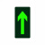夜光安全出口指示牌小心地滑地贴标识贴安全通道紧急疏散标志 小心地滑ZK026