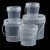 冰禹 BYA-153 透明水桶 塑料桶 密封打包桶 食品级小水桶涂料桶 1L带提手  
