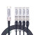 40G QSFP+ DAC高速线缆 堆叠线 直连铜缆 1分4 QSFP to 4*SFP+ 兼容思科 1米(兼容华为)