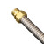玛仕福  空调波纹管304不锈钢风机盘管金属软管双外丝 铜头  4分DN15(30cm) 