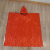京斯坦 应急保温雨衣 红色PE保温雨衣便携应急连帽防风保温斗篷 野外生存急救雨披 1.3X2.1 红色（10件）