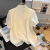 COZOK法式蝴蝶结蕾丝衬衫女长袖2023新款夏季设计感小众荷叶边雪纺上衣 杏色 XL[115-125斤]