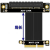 PCI-Ex4延长线转接线x88x4xPCIe4.0高速稳定可转向加长1U定制HXM2 R28SF 4.0 5cm