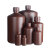 塑料瓶2L5L小口试剂瓶广口黑色10L棕色避光HDPE白色样品进口 棕小口1L 含内塞