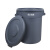 白云清洁 AF07502 大号圆形桶垃圾桶储物水桶蓄水桶 带盖带轮底座120L