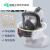 LISM防尘口罩电焊面罩工业粉尘打磨消防透气体喷漆仿甲醛化工防毒面具 面具+7号过滤盒