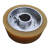 四面刨胶轮铝芯健槽料轮聚胺脂压轮140X35X50木线机轮 橡胶黄色外径120*孔30*高50