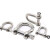 海斯迪克 HKSY-7 304不锈钢欧式弓型卸扣 弓形环钢丝绳锁链条连扣 M8【承重400公斤】