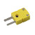 测温公母接插件连接器高温k型热电偶插头插座SMPW 15.RMJ-K-S 正方形面板插座