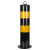 适用警示柱加厚钢管防护栏杆分道路地桩固定桩柱路障铁立柱防撞柱 45cm塑料警示柱+螺丝