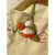 新彩汇羽毛球挂件饰品diy醒狮醒狮羽毛球diy挂件 编织材料包毛线 渐变绿圣诞树材料包