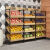 甄郝 超市水果蔬菜货架零食展示柜置物架水果店水果架子创意多层钢木 单个 平面3层 60长