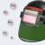 澳颜莱可更换电池电焊面罩自动变光防烤脸防护焊工专用头戴式可调节暗度 面罩一套(送牛皮手套)