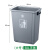 适用于带轮脚踏大号垃圾桶带盖无盖弹盖户外厨房厕所商用物业环卫 大号60L(无盖桶)
