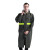 胜丽 BR1-105连体雨衣带帽反光加厚户外执勤徒步成人防雨服军绿色均码 1件装