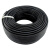 QANNE 电线电缆  国标黑色软护套线电源线100米 黑色 RVV3*6平方