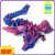 3d打印龙玩具 翅膀飞行翼龙桌面装饰摆件手办礼物网红创意中国龙 辐射紫-21CM
