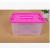 大号乐高桶 塑料透明生活杂物收纳箱 创意玩具有盖储物箱 天蓝色 小号