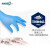 爱马斯APFNC一次性麻面蓝色丁腈劳保橡胶手套清洁实验家务厨房卫生普通型100只/盒 蓝色 L