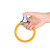 阿力牛 AQJ189 便携式防盗环形锁 防水防锈加厚地锁  橙色长钥匙（合金锁头）