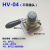 手转阀手板阀旋转阀HV-200D/HV200B气缸控制阀HV02/03/04气动元件 HV-200D+3个10mm气管接头