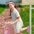 妙曼芬童装女童连衣裙2024夏季新款洋气韩版女孩PoloT恤长裙儿童卫衣裙 白色 160cm